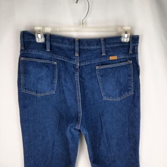 Rustler Vintage Jeans 87621 W38 L30 USA made bootcut cotton 4 pocket zip button - Picture 5 of 14
